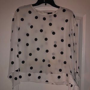 Polka dot blouse